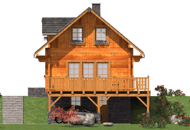 Elewacja boczna projekt domu L-87