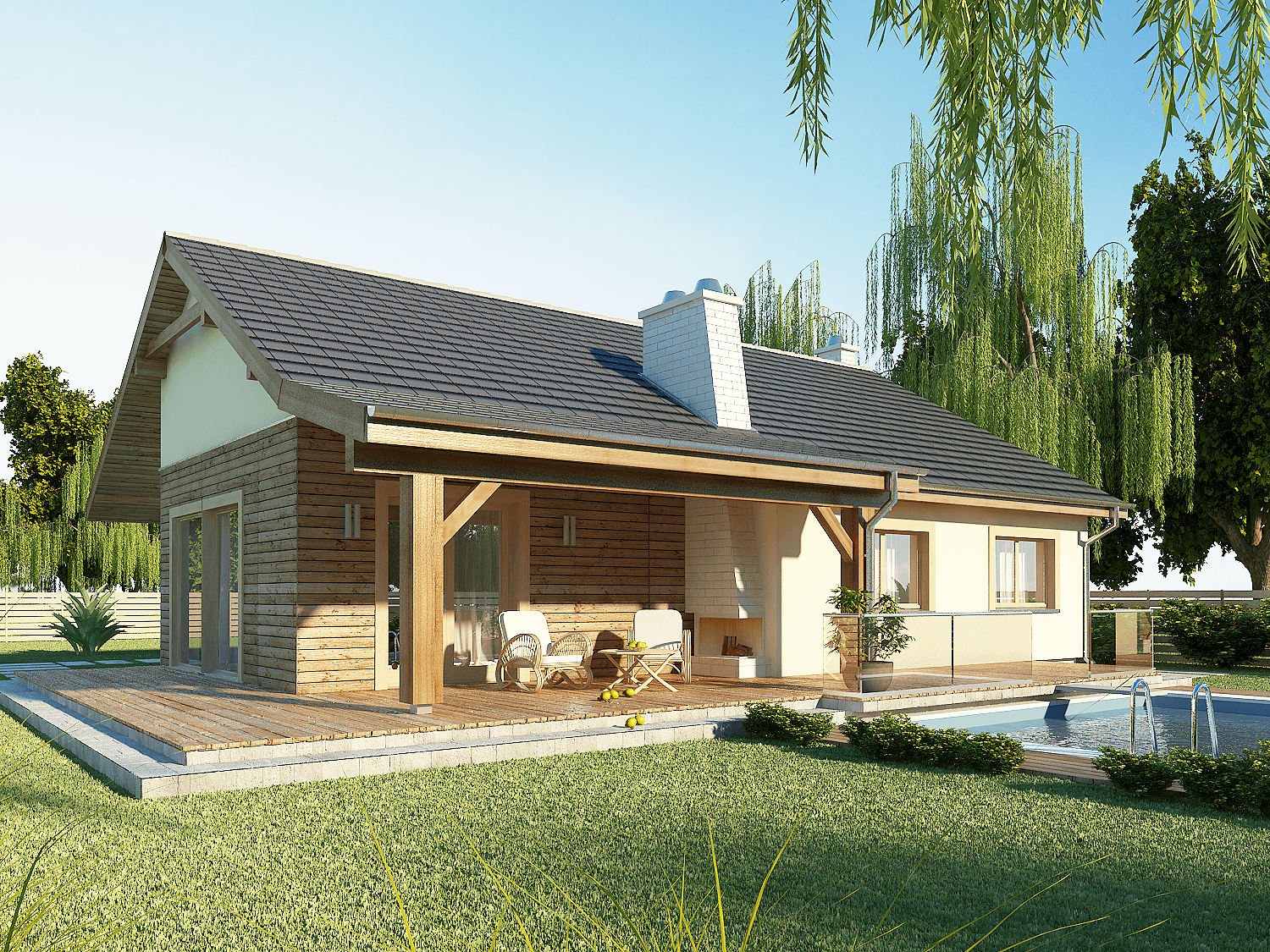 Wizualizacja ogrodowa AJR 03 B V01