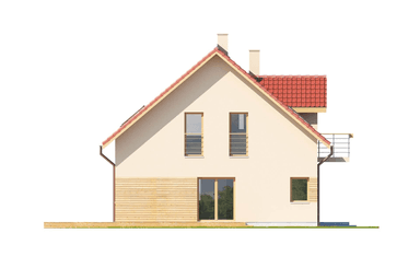 Elewacja boczna projekt domu Eco 05