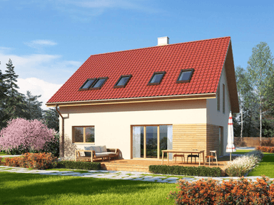 Wizualizacja ogrodowa projekt domu Eco 05