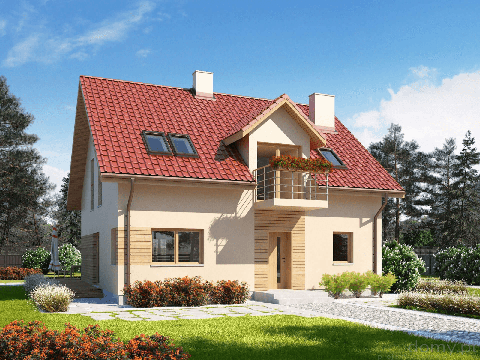 Wizualizacja projektu domu Eco 05