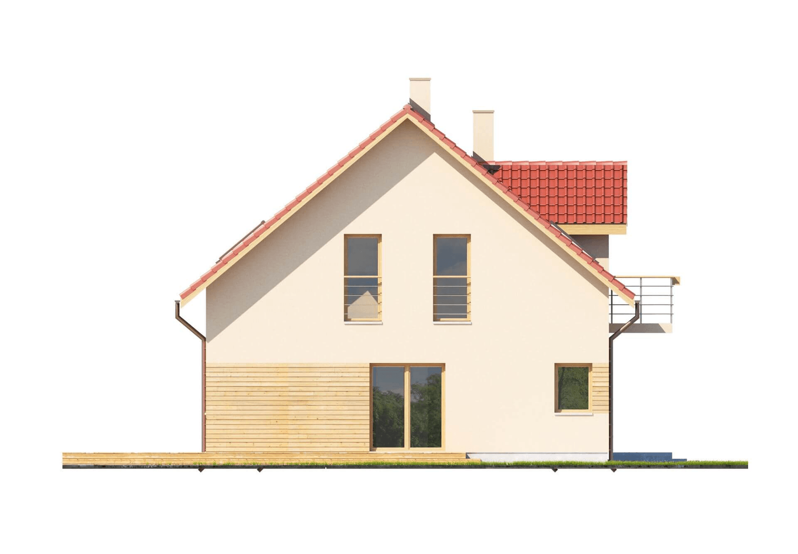 Elewacja boczna dom projekt domu Eco 06