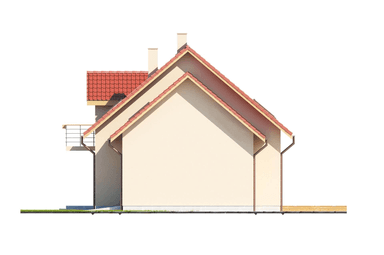 Elewacja boczna projekt domu Eco 06