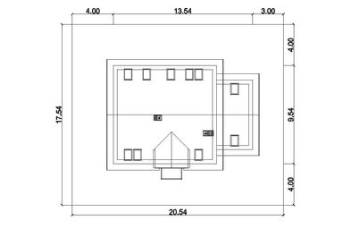 Usytuowanie projektu domu Eco 06 na działce