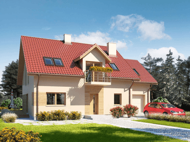 Wizualizacja domu projekt domu Eco 06