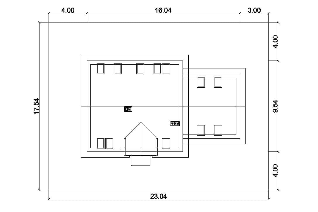 Usytuowanie domu Eco 07 na działce