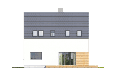 Elewacja ogrodowa projekt domu Eco 08