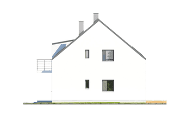 Elewacja boczna projekt domu Eco 08