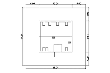 Usytuowanie na działce projekt domu Eco 08