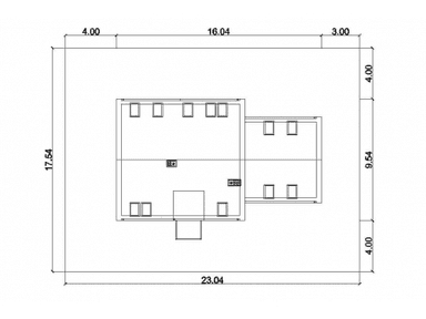 Usytuowanie projekt domu Eco 10 na działce Inwestora