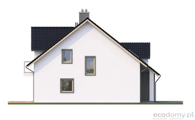 Elewacja boczna projektu domu Eco 15