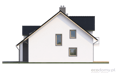 Elewacja boczna projektu domu Eco 15