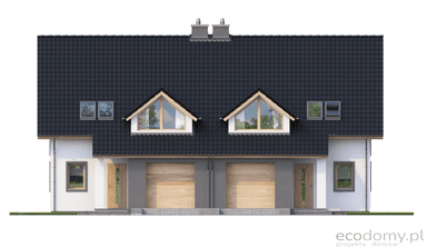 Elewacja frontowa projektu domu Eco 15