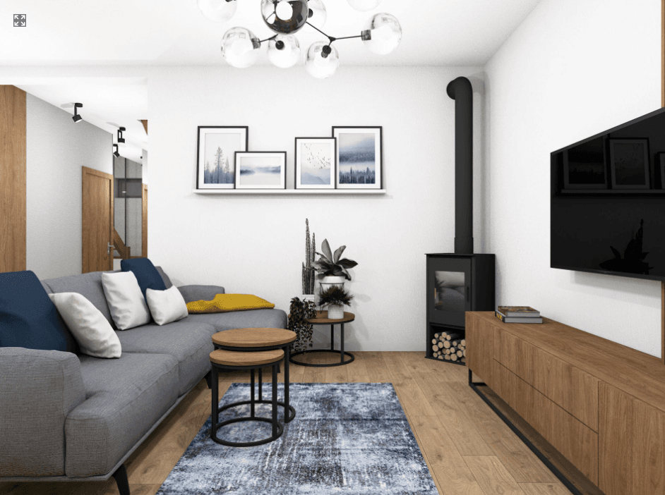 Wizualizacja wnętrza pokój gościnny w projekcie domu Eco 16