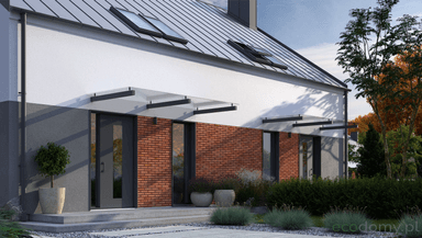 Widok na projekt domu - super projekt bliźniaczy Eco 17