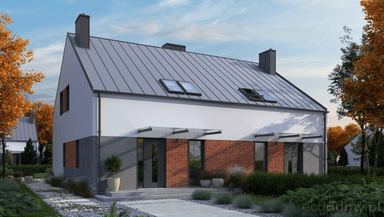 Wizualizacja projektu w zabudowie bliźniaczej Eco 17