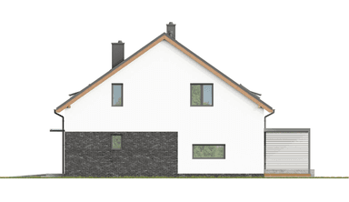 Elewacja boczna w projekcie bliźniaczym Eco 19