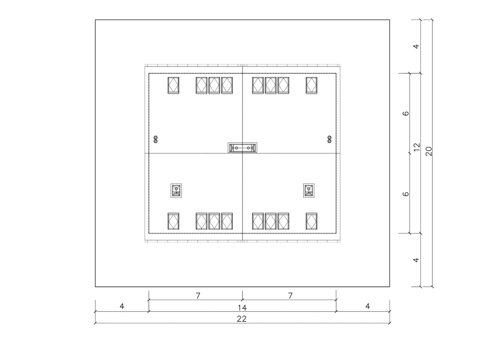 Usytuowanie projektu domu w zabudowie bliźniaczej Eco 19