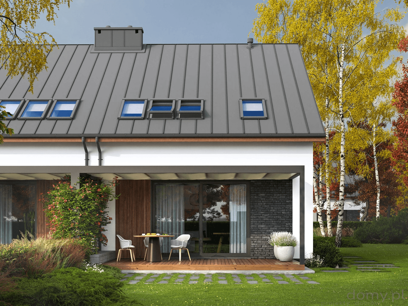 Projekt budynku w zabudowie bliźniaczej Eco 19