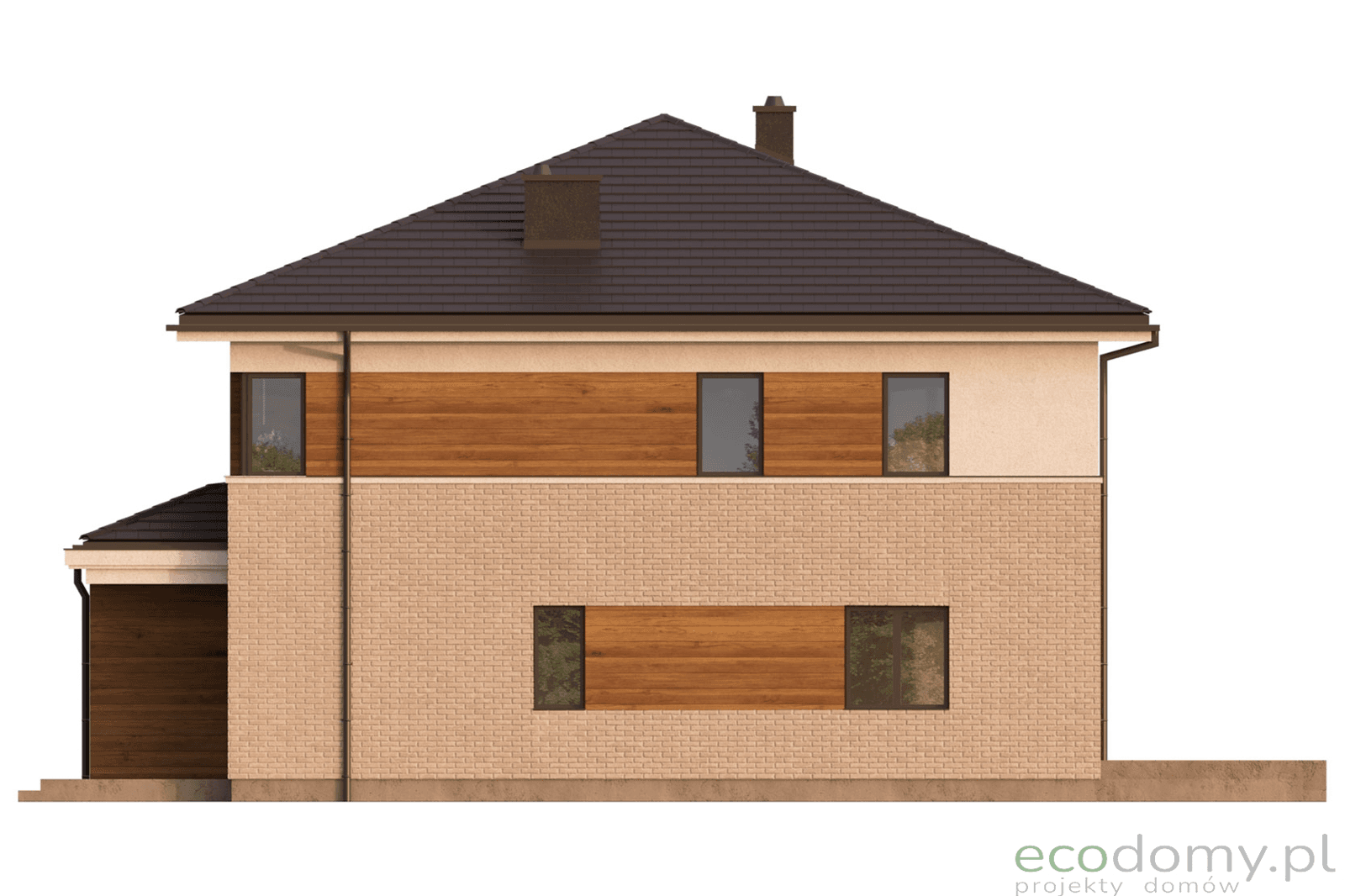 Elewacja boczna projektu Eco 22