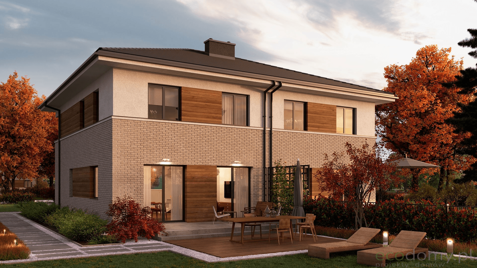 Widok/wizualizacja projektu bliźniaczego Eco 22