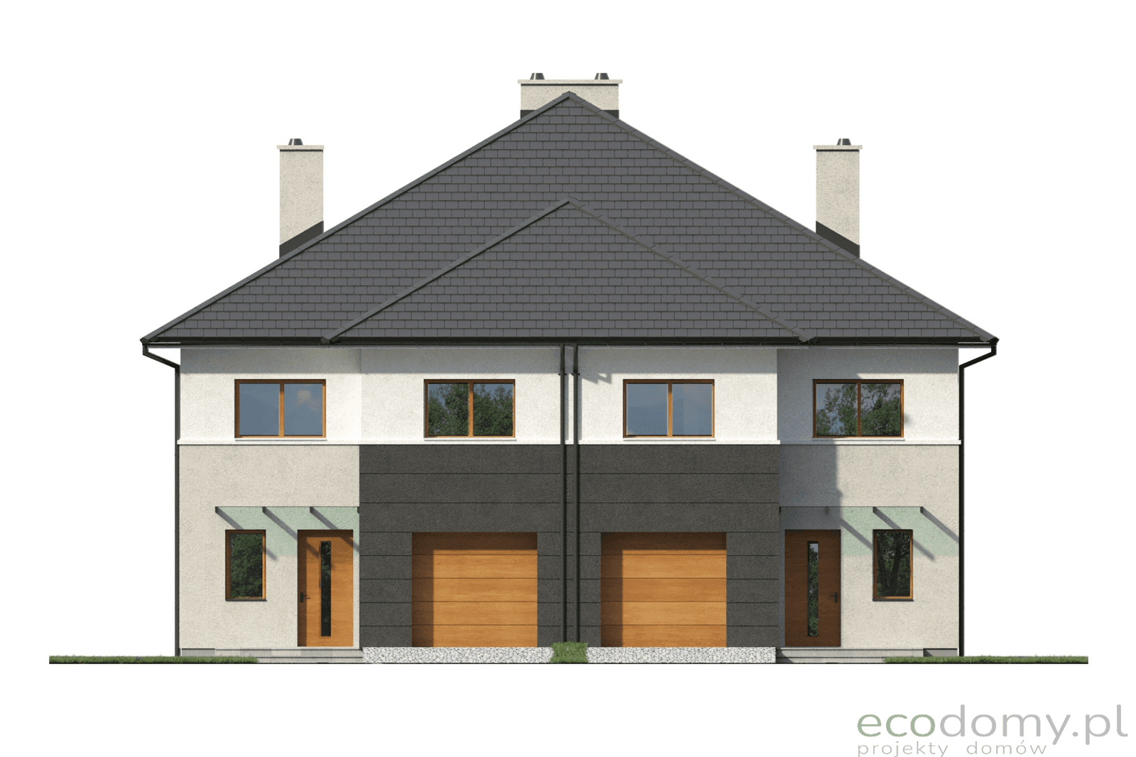 Elewacja frontowa projekt domu Eco 23