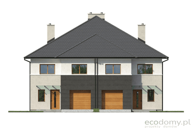 Elewacja frontowa projekt domu Eco 23