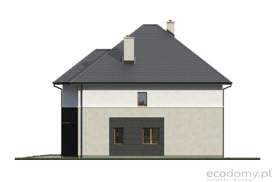 Elewacja boczna dla projektu domu Eco 23