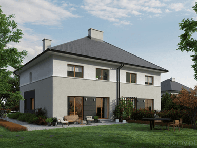 Wizualizacja projektu w zabudowie bliźniaczej Eco 23