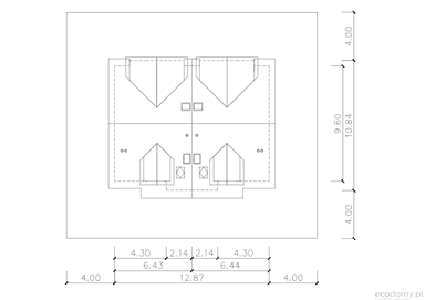Usytuowanie domu Eco 25 na działce