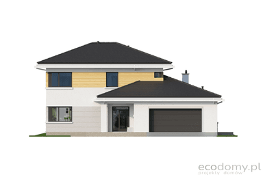 Elewacja fronotwa projektu domu Eco 27
