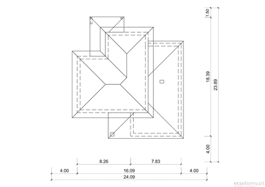 Usytuowanie domu Eco 27 na działce