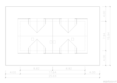 Usytuowanie domu na działce projekt domu Eco 28