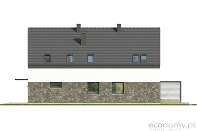 Elewacja boczna projektu domu Eco 29