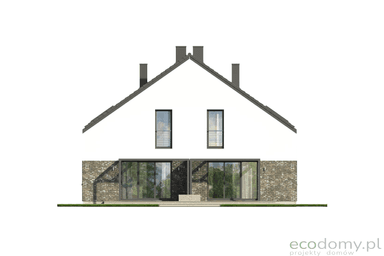 Elewacja ogrodowa projektu domu Eco 29
