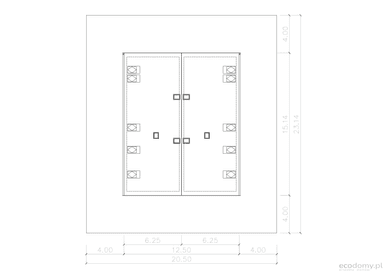 Usytuowanie w projekcie domu Eco 29