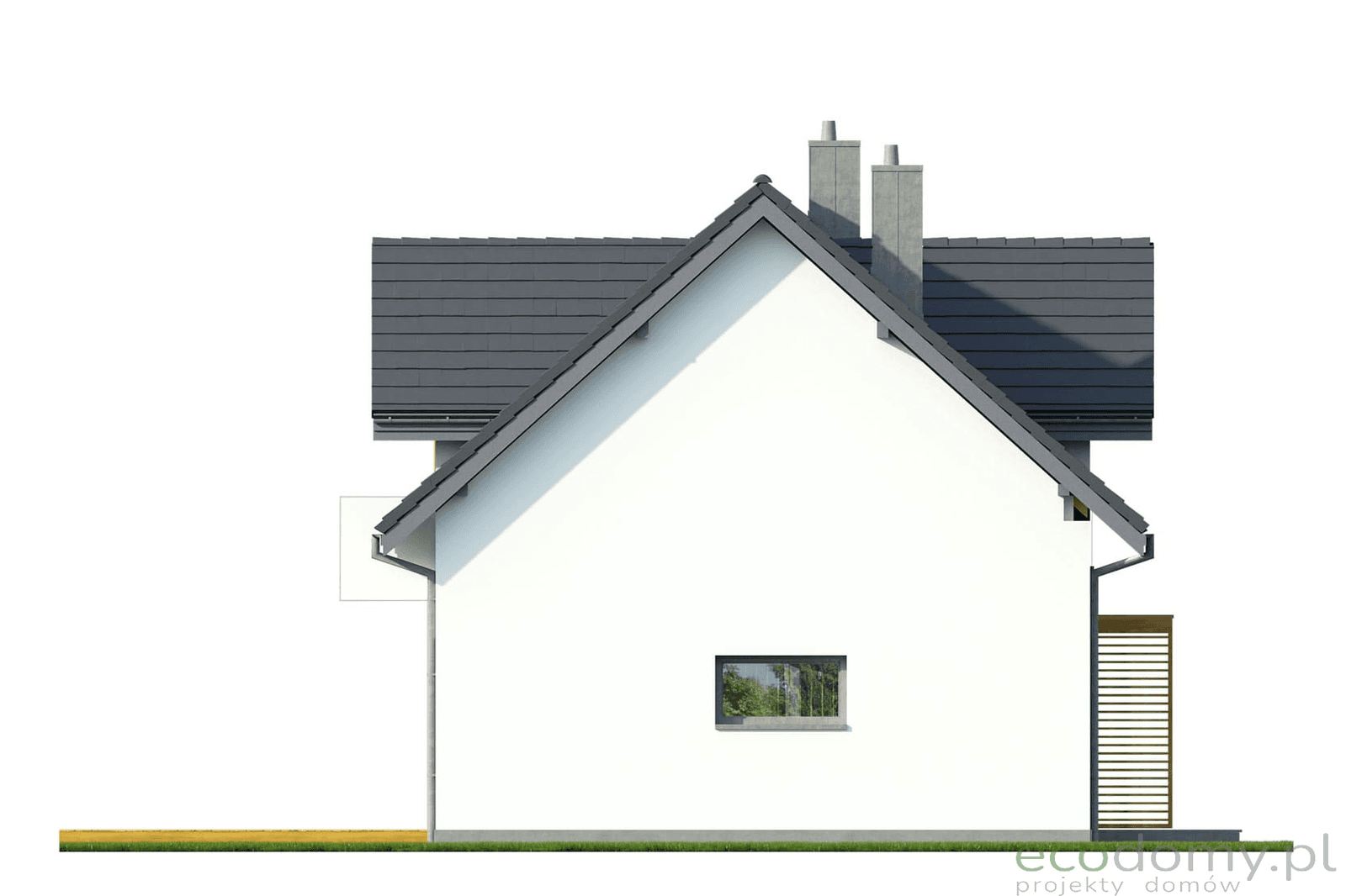 Elewacja boczna w domu Eco 30