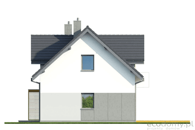Elewacja boczna w projekcie domu Eco 30