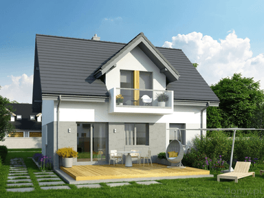 Elewacja ogrodowa projektu domu Eco 30