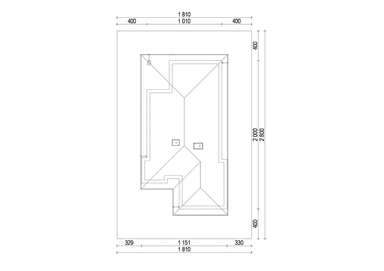 Usytuowanie domu na działce projekt Eco 31