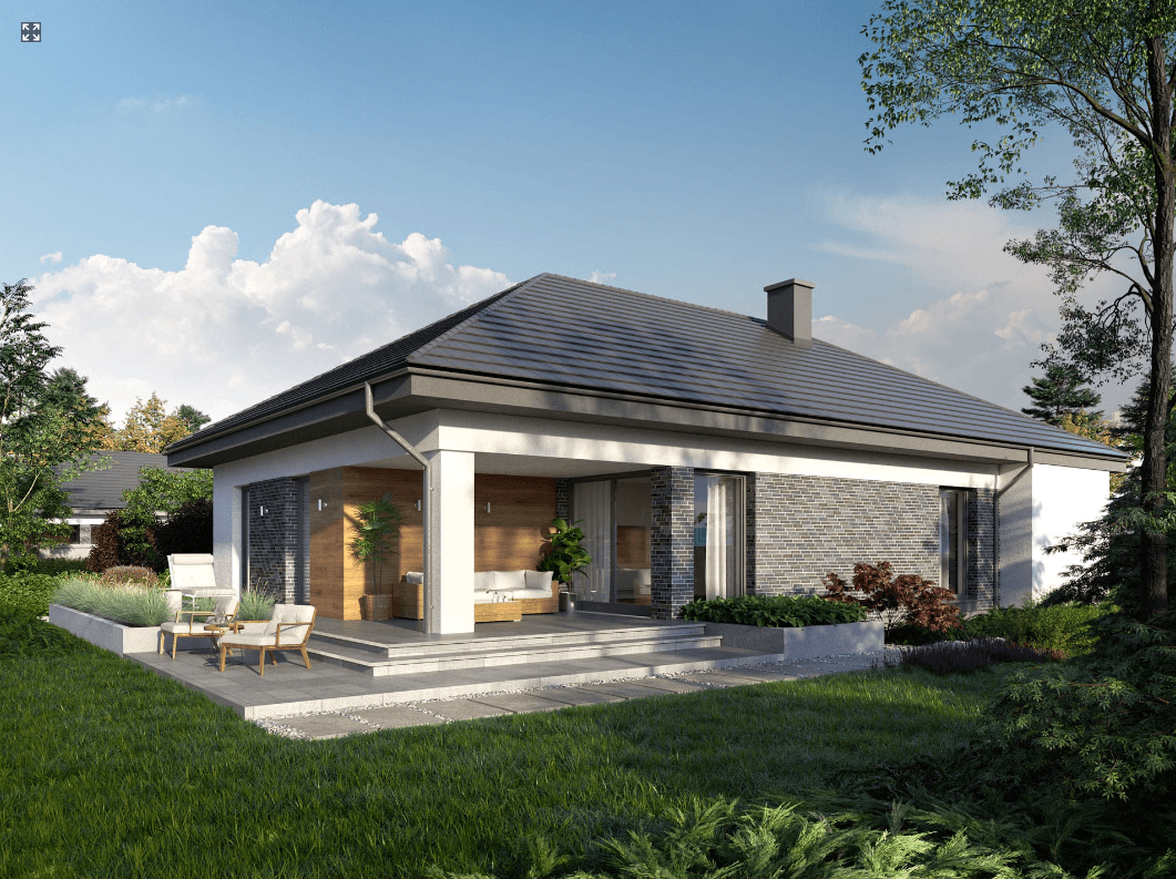 Wizualizacja projektu domu Eco 31