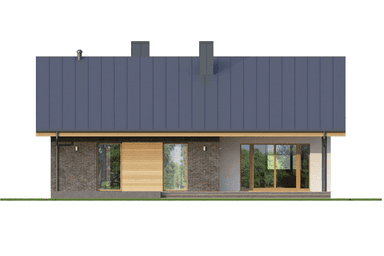 Elewacja ogrodowa projekt domu Eco 32