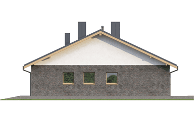 Elewacja boczna w domu Eco 32