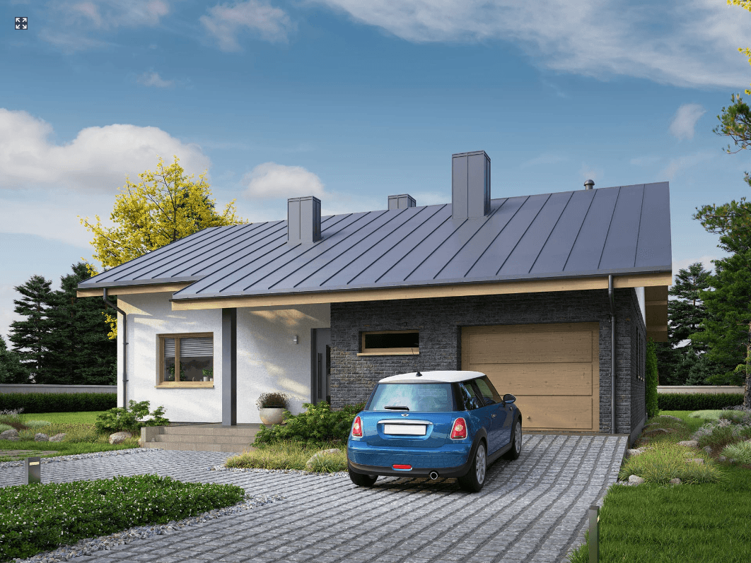 Widok na projekt domu Eco 32