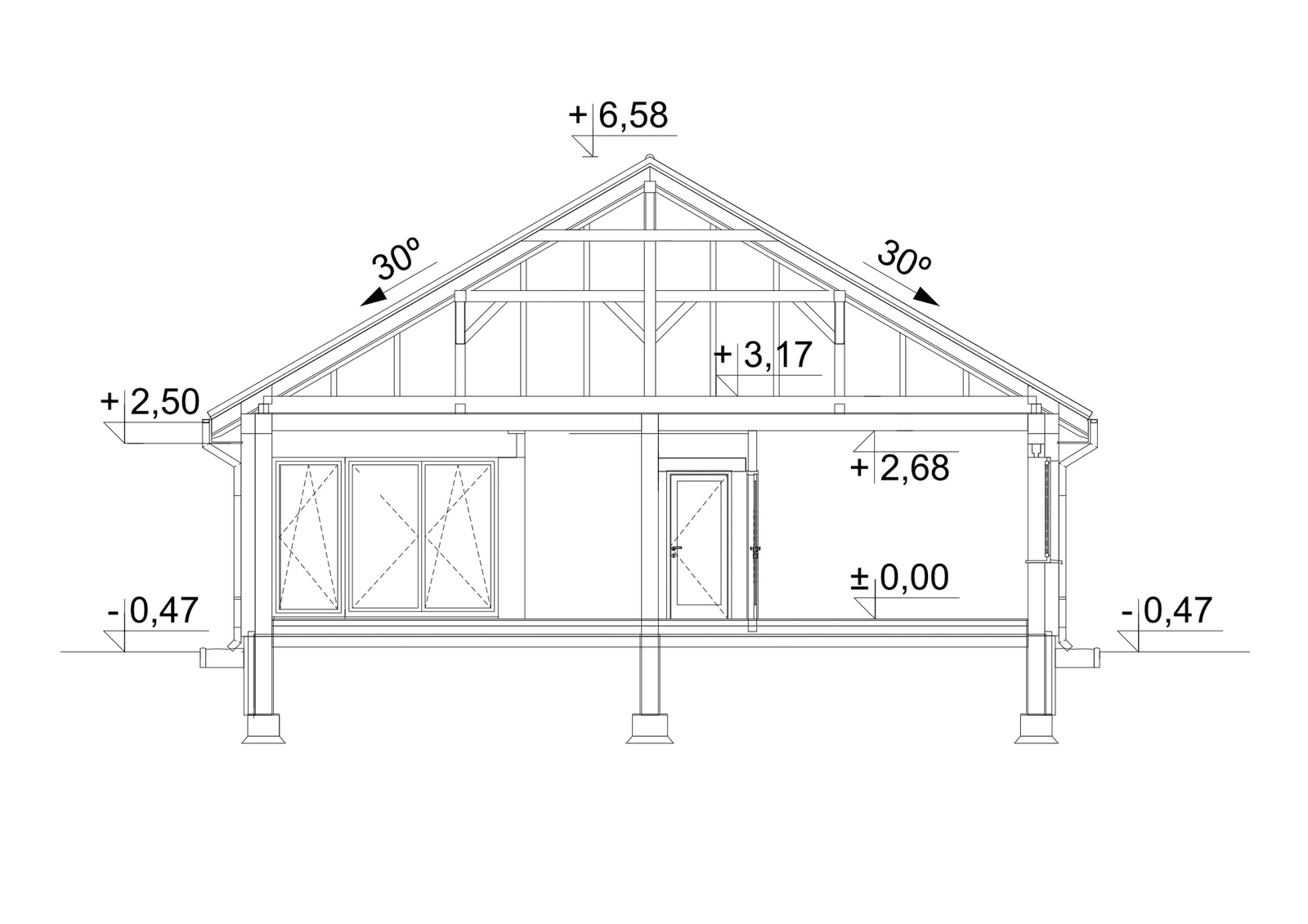 Przekrój budynku Eco 33