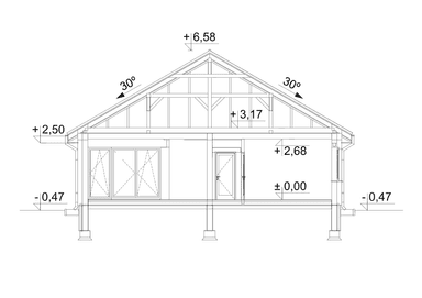 Przekrój budynku Eco 33