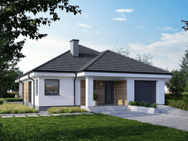 Projekt domu Eco 33 wizualizacja fornotwa