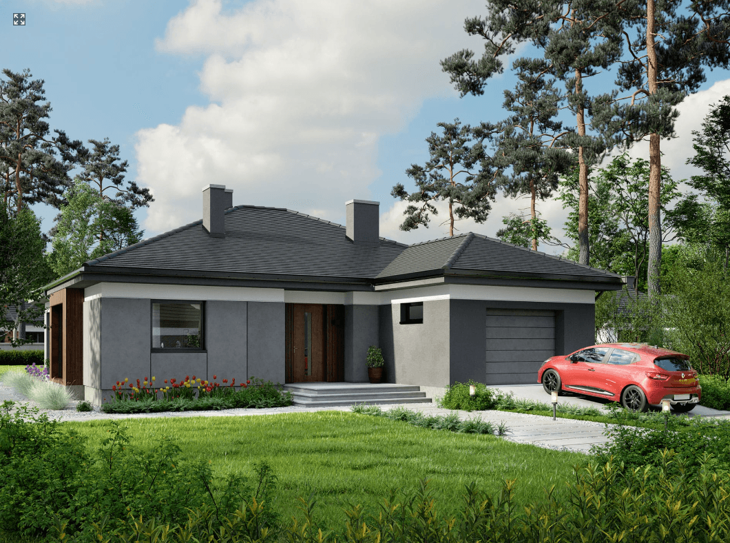 Wizualizacja w projekcie domu Eco 35