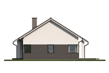 Elewacja boczna w projekcie domu Eco 36