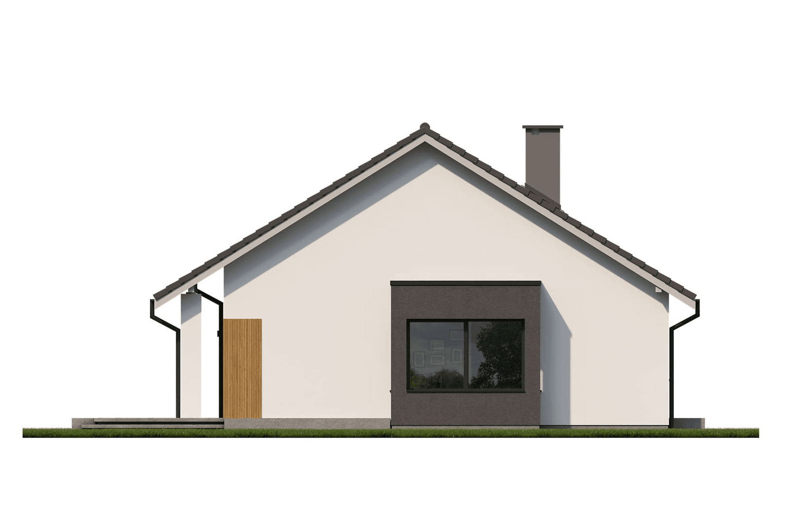Elewacja boczna projekt domu Eco 36